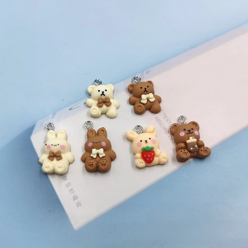 10pcs Cute Bowknot Bear Rabbit Resin Charms Flatback Crafts DIY Fashion Jewelry Findings for Earrings Keychain Phone Cell C576
10pcs Cute Bowknot Bear Rabbit Resin Charms Flatback Crafts DIY Fashion Jewelry Findings for Earrings Keychain Phone Cell C576