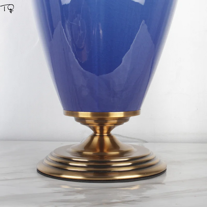 Chinese Blue Ice Cracks Ceramic Table Lamp Led Minimalist Modern Light Fixture Home Decor Hotel Living Room Bedroom Bedside Cafe
Chinese Blue Ice Cracks Ceramic Table Lamp Led Minimalist Modern Light Fixture Home Decor Hotel Living Room Bedroom Bedside Cafe