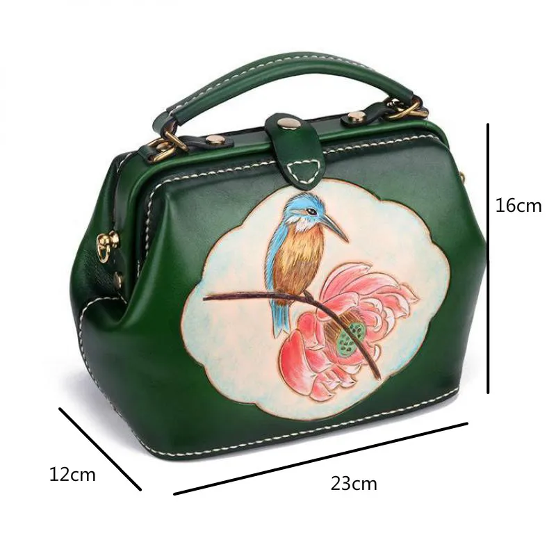 Bestform Handmade Leather Carving Ladies Hand Bags Shoulder Luxury Bag 2021 New Vintage High Quality Cowhide Women Handbag
Bestform Handmade Leather Carving Ladies Hand Bags Shoulder Luxury Bag 2021 New Vintage High Quality Cowhide Women Handbag