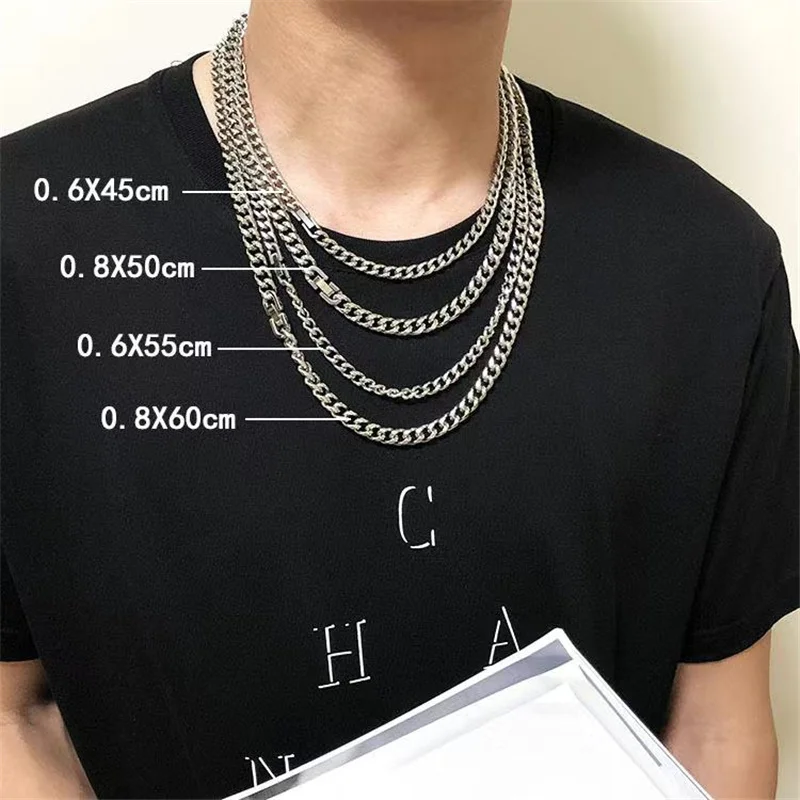 New stainless steel Cuba chain necklace hip hop Cuba chain necklace titanium steel encryption semicircle grinding Cuba chain
New stainless steel Cuba chain necklace hip hop Cuba chain necklace titanium steel encryption semicircle grinding Cuba chain