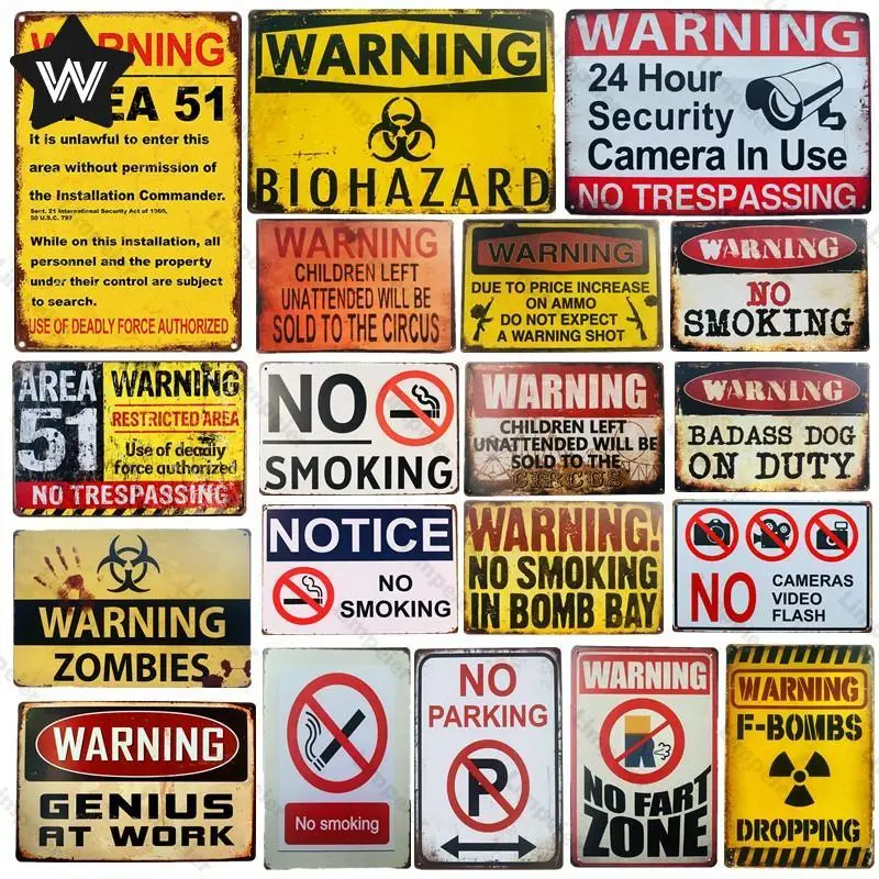 Warning Metal Plaque No Smoking Tin Sign No Parking Metal Sign Vintage Shabby Wall Art Tin Sticker for Public Places Metal Decor
Warning Metal Plaque No Smoking Tin Sign No Parking Metal Sign Vintage Shabby Wall Art Tin Sticker for Public Places Metal Decor