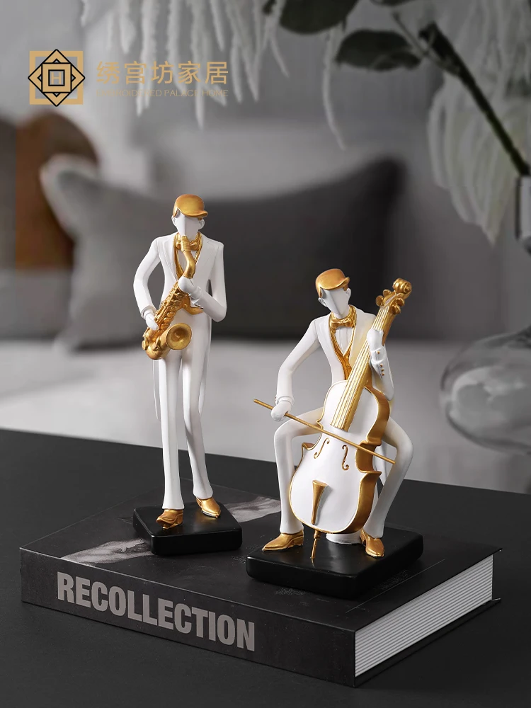 Creative Musical Instrument Musician Character Home Resin Decoration Violin Piano Cello Band Artwork Crafts Room Home Decoration
Creative Musical Instrument Musician Character Home Resin Decoration Violin Piano Cello Band Artwork Crafts Room Home Decoration