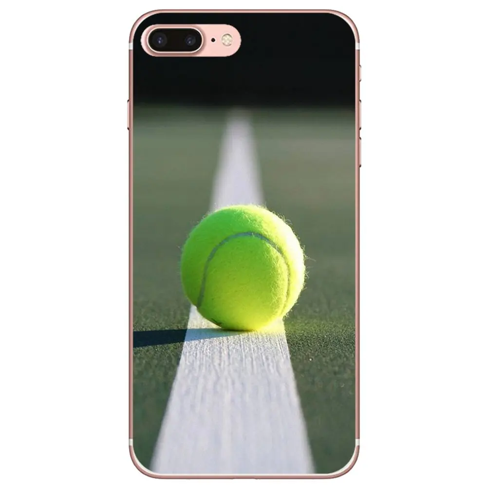 Мягкий чехол для телефона с рисунком теннисных мячей iPhone 10 11 12 13 Mini Pro 4S SE 5C 6 6S 7 8 X XR