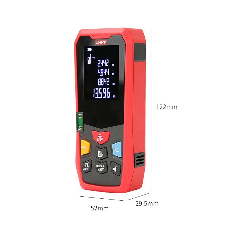 UNI-T Handheld Laser Rangefinder Distance Meter 40M 50M 60M 80M Medidor Laser Tape Build Measure Device Electronic Ruler
UNI-T Handheld Laser Rangefinder Distance Meter 40M 50M 60M 80M Medidor Laser Tape Build Measure Device Electronic Ruler