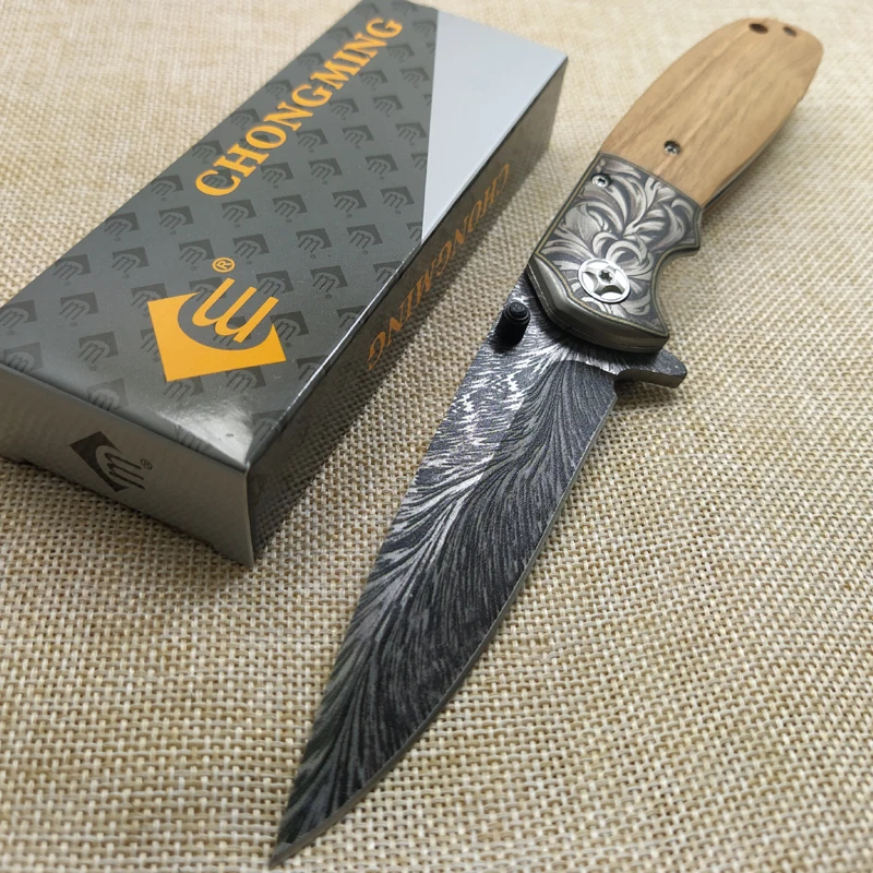 Pocket Knives Camping wood Handle Survival Knife Multifunction Outdoor Tactical Rescue Tools Folding Blade Hunting | Инструменты