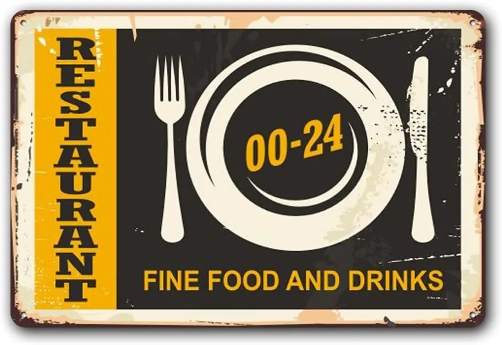 Metal Tin Sign Food Vintage Retro Sign Decorations Aluminum Sign for Home and Bar Restaurant Wall Decor Metal 8 X12Inchs
Metal Tin Sign Food Vintage Retro Sign Decorations Aluminum Sign for Home and Bar Restaurant Wall Decor Metal 8 X12Inchs