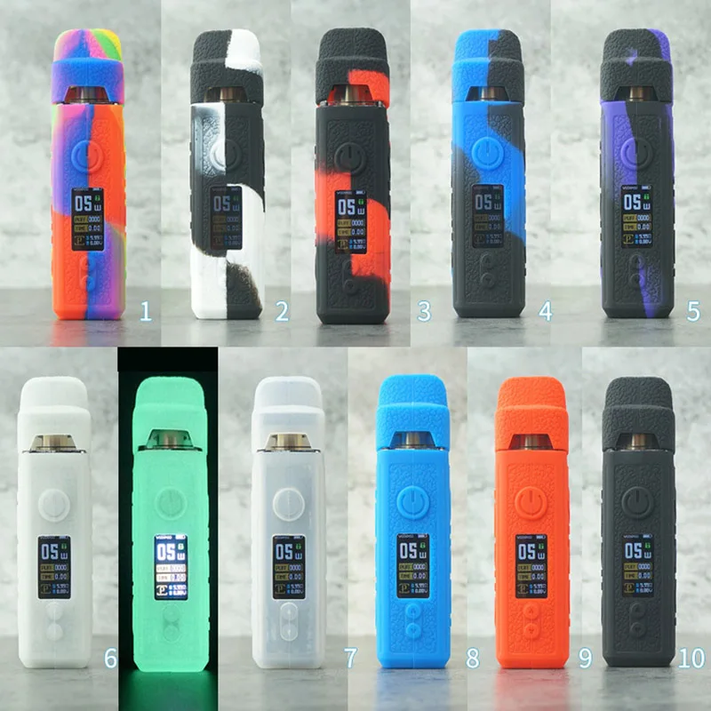 10 шт. силиконовый чехол для voopoo vinci pod 40 Вт кожаный резиновый рукав защитный футляр