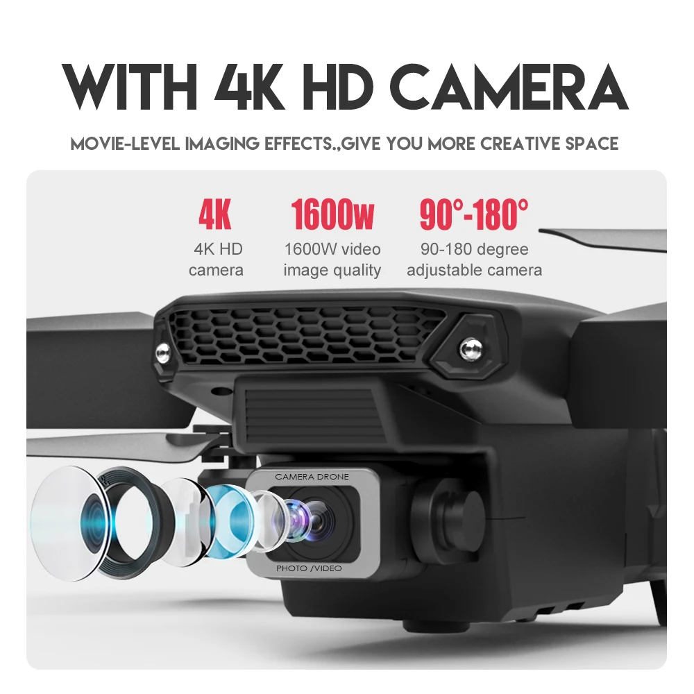 2021 Drone Mini E525 Pro HD 4K 1080P Camera Obstacle Avoidance WiFi FPV Maintaining RC Foldable 3-Sided Drone 4k Profesional Kid
2021 Drone Mini E525 Pro HD 4K 1080P Camera Obstacle Avoidance WiFi FPV Maintaining RC Foldable 3-Sided Drone 4k Profesional Kid
