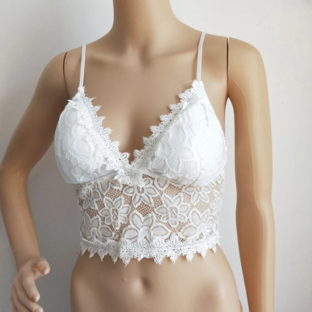 Tank Top Sexy Fashion Cropped Sleeveless Women Sexy Adjustable Straps Lace See Through Padded Brassiere Crop Top Vest Summer
Tank Top Sexy Fashion Cropped Sleeveless Women Sexy Adjustable Straps Lace See Through Padded Brassiere Crop Top Vest Summer