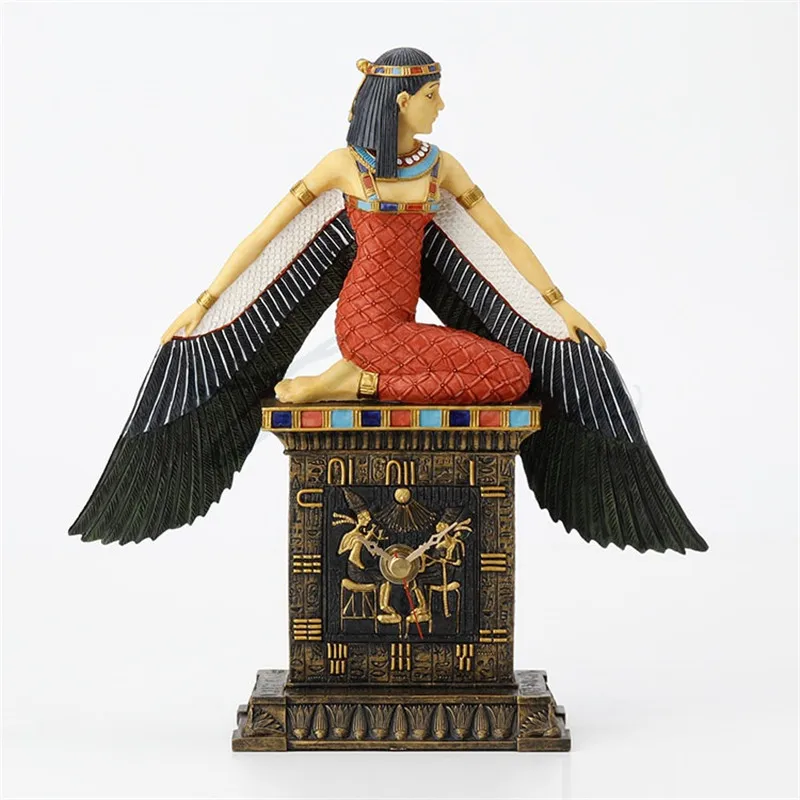 EGYPTIAN MYTHOLOGY LIFE GODDESS ISIS CLOCK CREATIVE EGYPT FIGURES RESIN ART&CRAFT STATUE HOME DECORATION ACCESSORIES X4304 
EGYPTIAN MYTHOLOGY LIFE GODDESS ISIS CLOCK CREATIVE EGYPT FIGURES RESIN ART&CRAFT STATUE HOME DECORATION ACCESSORIES X4304