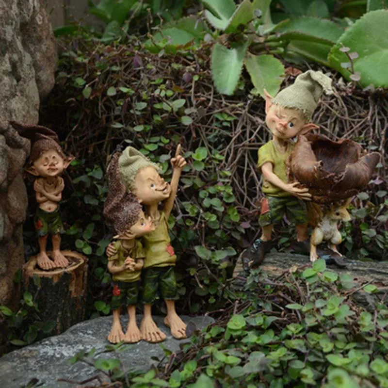 Resin Cartoon Elf Decoration Miniature Figurines Fairy Garden Miniatures Set Home Decoration Accessories for Living Room Desk
Resin Cartoon Elf Decoration Miniature Figurines Fairy Garden Miniatures Set Home Decoration Accessories for Living Room Desk