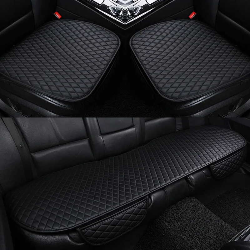 Car Seat Covers Universal PU Leather Cover Four Seasons Automobiles Cushion Auto Interior Accessories Mat Protector | Автомобили и