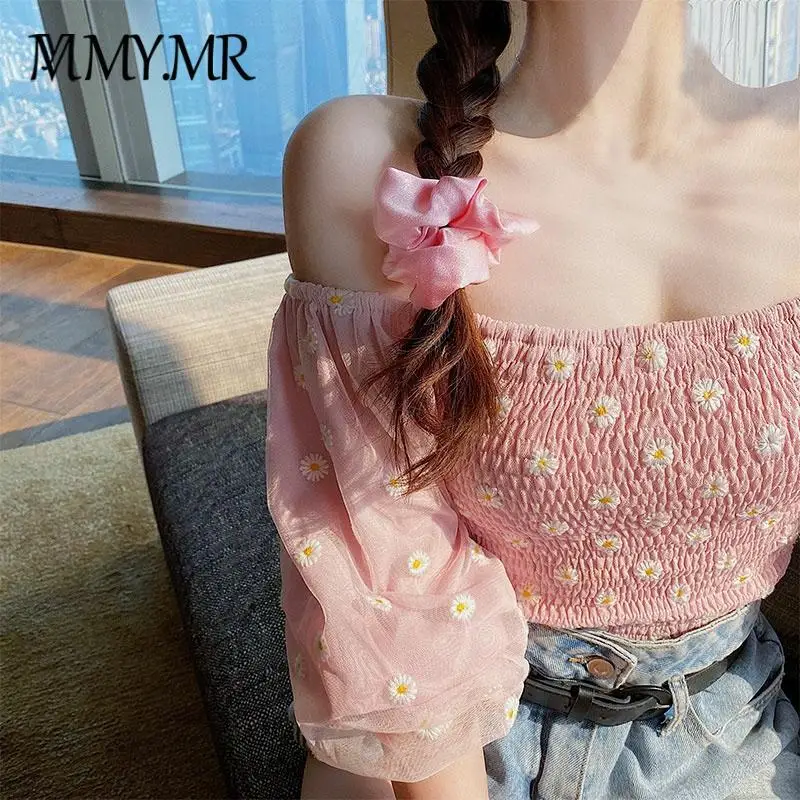 2021 Summer Puff Sleeve Elegant Crop Tops Female Chiffon Floral Blouse and Tops Womne Shirt Beach Blouse for Females Korean Chic
2021 Summer Puff Sleeve Elegant Crop Tops Female Chiffon Floral Blouse and Tops Womne Shirt Beach Blouse for Females Korean Chic