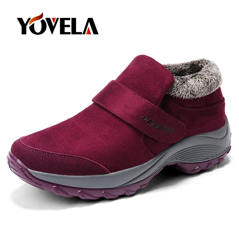 2019 Fashion Winter Women Suede Leather Snow Boots Warm Plush Ankle Boots Women Lace-up Winter Outdoor Warm Fur Shoes Size 42
2019 Fashion Winter Women Suede Leather Snow Boots Warm Plush Ankle Boots Women Lace-up Winter Outdoor Warm Fur Shoes Size 42