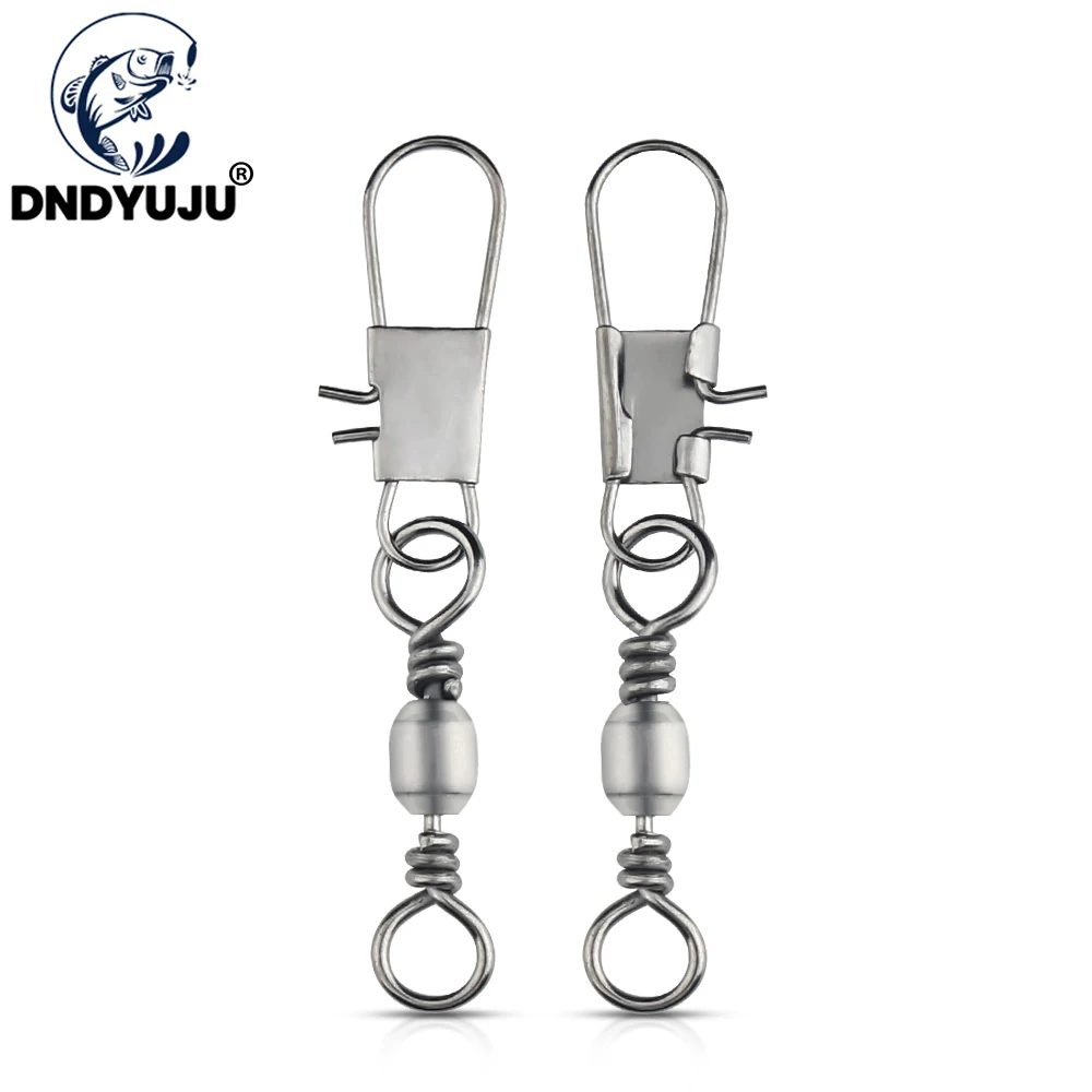 DNDYUJU 50pcs Stainless Steel Rolling Swivel Ball with Interlock Snap Fishing Swivels Fishing Connector Carp Accessories
DNDYUJU 50pcs Stainless Steel Rolling Swivel Ball with Interlock Snap Fishing Swivels Fishing Connector Carp Accessories