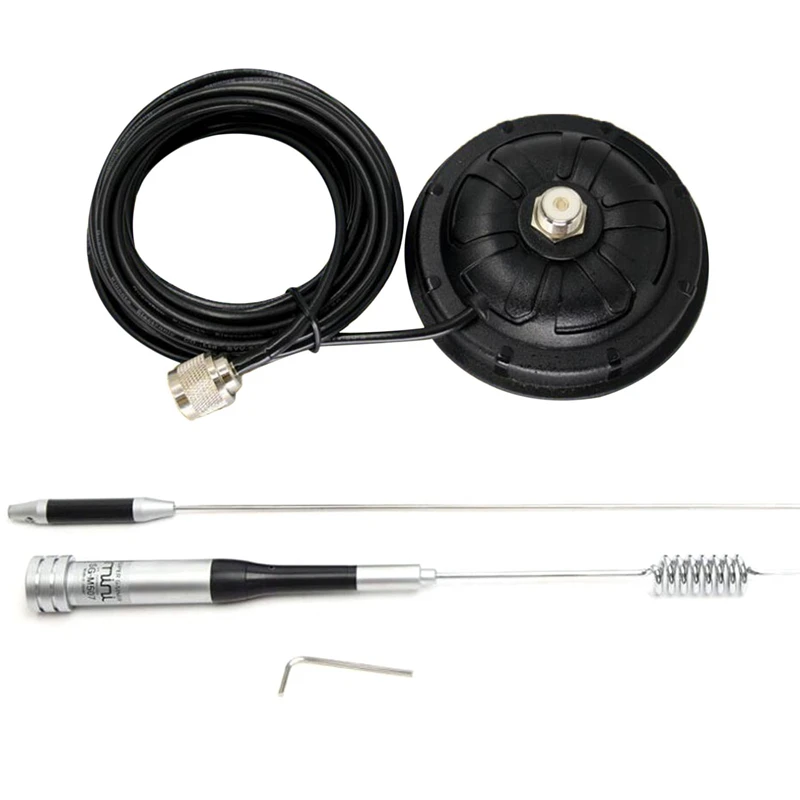 TC-110M CB/VHF/UHF/HF Ham Radio Antenna Magnet Mount SO-239 Connection Style With 5M(16.4Ft) RG58 Coaxial Cable PL-259
TC-110M CB/VHF/UHF/HF Ham Radio Antenna Magnet Mount SO-239 Connection Style With 5M(16.4Ft) RG58 Coaxial Cable PL-259