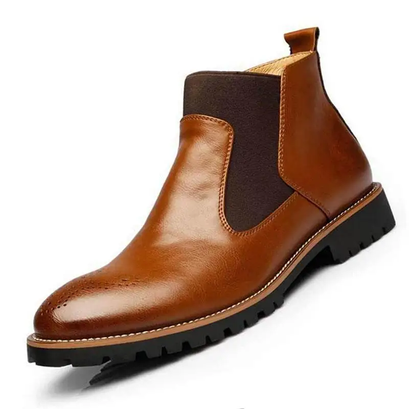 Men's Chelsea Boots Ankle Boots Spring Autumn Big Size Black / Brown / Wine Red British Style Boots Soft Leather Shoes Men Boots
Men's Chelsea Boots Ankle Boots Spring Autumn Big Size Black / Brown / Wine Red British Style Boots Soft Leather Shoes Men Boots