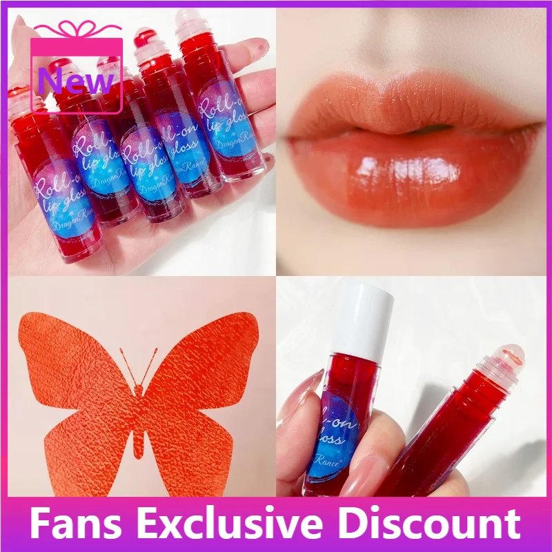 

2021 New 4 Colors Lip Glaze Matte Long Lasting Moisturizing Lip Gloss Glitter Dyed Liquid Lipstick Lip Oil red Lips Tint