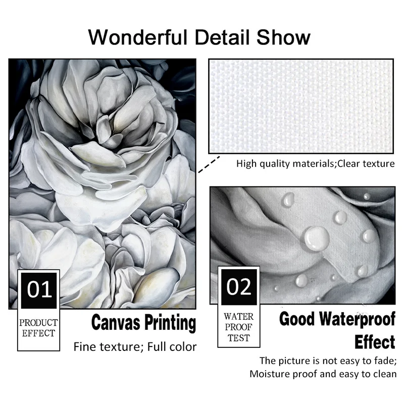 Nordic White Flowers Canvas Painting Wall Art Modern Canvas Poster and Print Picture for Living Room Bedroom Decoration Unframed 
Nordic White Flowers Canvas Painting Wall Art Modern Canvas Poster and Print Picture for Living Room Bedroom Decoration Unframed