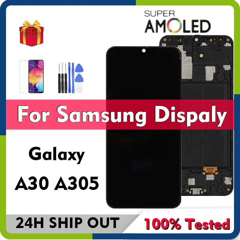 ЖК-дисплей с сенсорным экраном и дигитайзером в сборе для Samsung Galaxy A30, A305, SM, A305F, A305FN, A305G, A305GN, A305YN, A3050, A305N
ЖК-дисплей с сенсорным экраном и дигитайзером в сборе для Samsung Galaxy A30, A305, SM, A305F, A305FN, A305G, A305GN, A305YN, A3050, A305N
