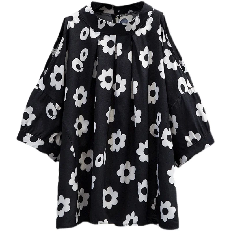 EHQAXIN Summer Large Size Women's Printed Floral Chiffon T-Shirt Ladies Round Neck Loose Strapless Button Short Sleeve Top L-4XL
EHQAXIN Summer Large Size Women's Printed Floral Chiffon T-Shirt Ladies Round Neck Loose Strapless Button Short Sleeve Top L-4XL