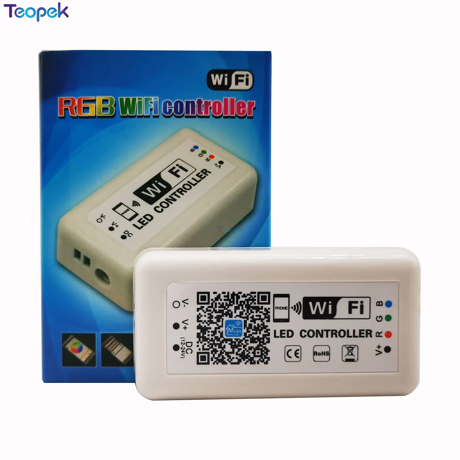 Magic Home RGB WiFi LED Controller 12V 24V iOS Android Phone APP / Alexa Google Home Voice Control For 5050 2835 RGB LED Strip
Magic Home RGB WiFi LED Controller 12V 24V iOS Android Phone APP / Alexa Google Home Voice Control For 5050 2835 RGB LED Strip
