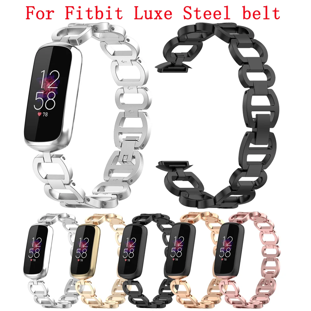 Ремешок из нержавеющей стали для часов Fitbit Luxe, модный сменный Браслет, аксессуары для наручных часов
Ремешок из нержавеющей стали для часов Fitbit Luxe, модный сменный Браслет, аксессуары для наручных часов