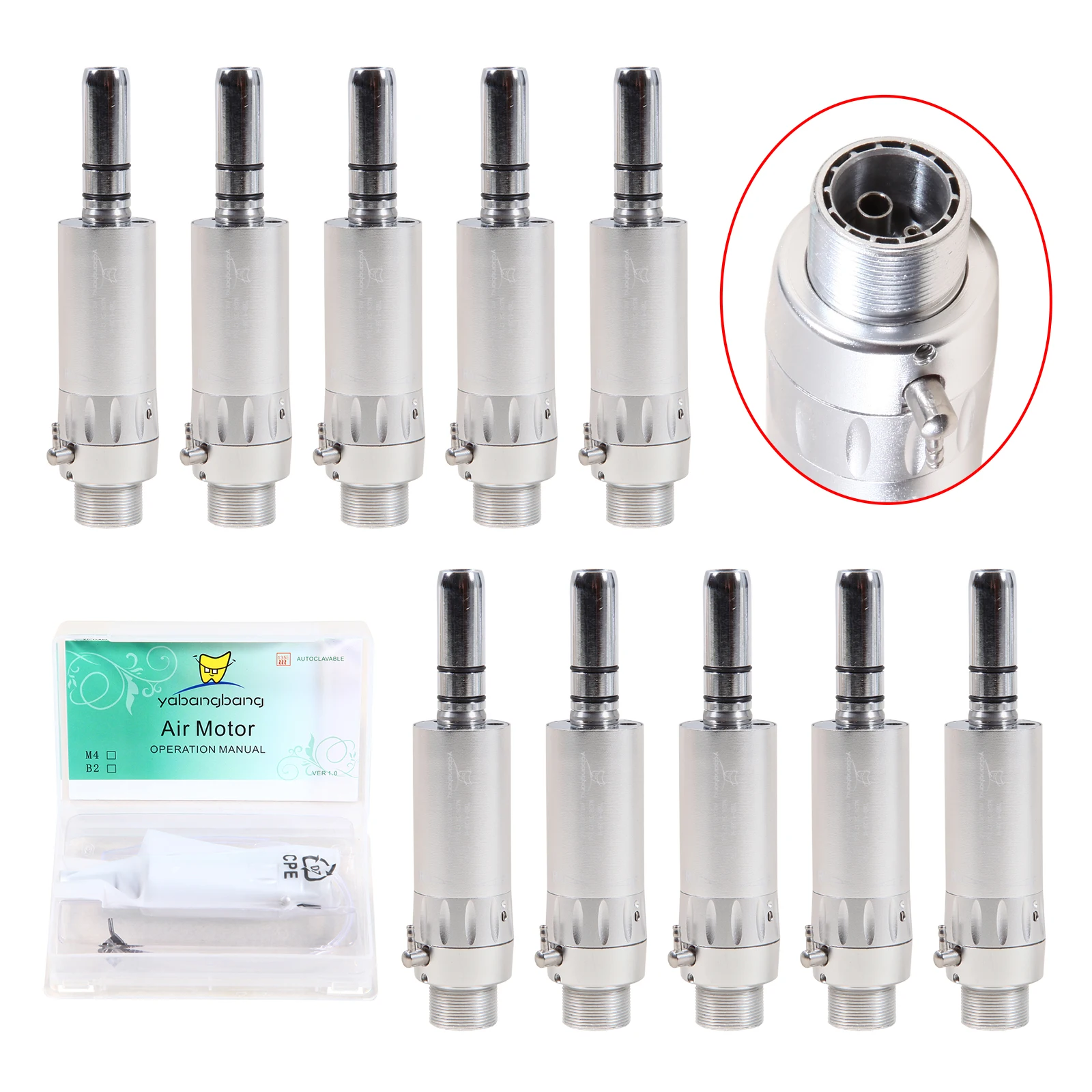 1-10 шт., конусный наконечник для зубной турбины, с 2-мя отверстиями 
1-10 шт., конусный наконечник для зубной турбины, с 2-мя отверстиями