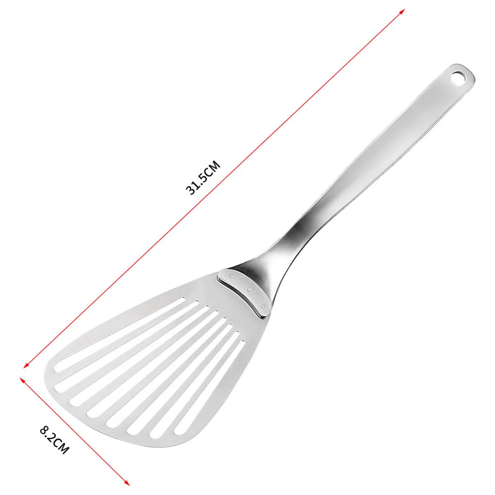 Slotted Food Turner Stainless Steel Fish Spatula Turning Flipping Frying Grilling Egg Kitchen Barbecue Spatula 
Slotted Food Turner Stainless Steel Fish Spatula Turning Flipping Frying Grilling Egg Kitchen Barbecue Spatula