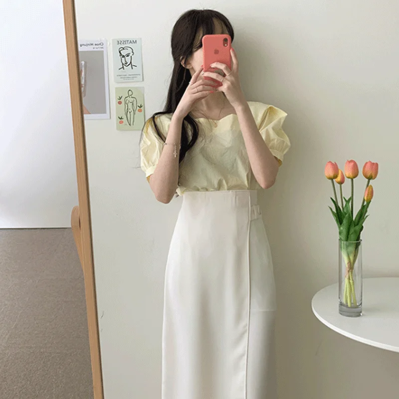 Women Summer Casual Solid 2 Pieces Set Crop Top T shirts Tee Blouse + Empire Skirt
Women Summer Casual Solid 2 Pieces Set Crop Top T shirts Tee Blouse + Empire Skirt
