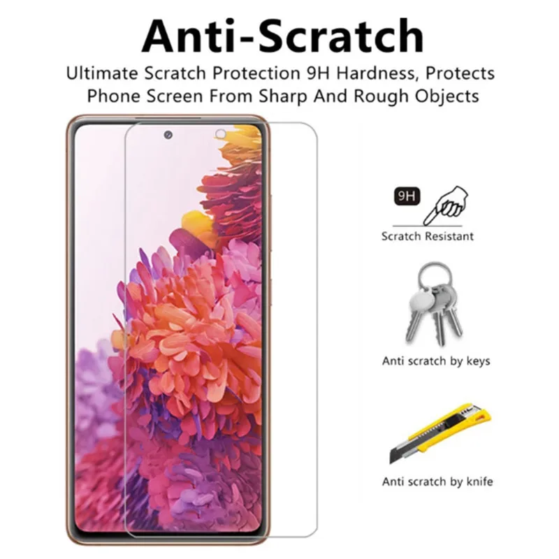 Закаленное стекло для Samsung s20 fe galaxy fan edition s10 lite 3 шт. | Мобильные телефоны и