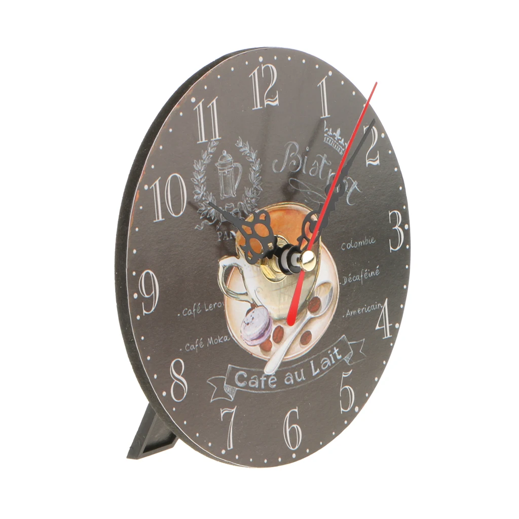 12x1 2 см/4.72x4.72 дюйма винтажные деревянные настенные часы круглые античный