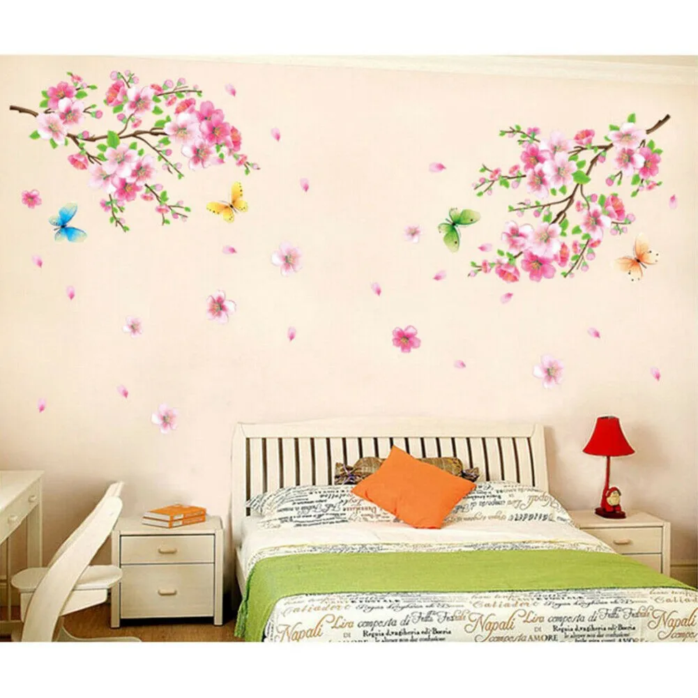 1*Wall Sticker After Pasting: 210*180cm Large Wall Stickers Cherry Blossom Flower Butterfly Tree Wall Art Decor UK
1*Wall Sticker After Pasting: 210*180cm Large Wall Stickers Cherry Blossom Flower Butterfly Tree Wall Art Decor UK
