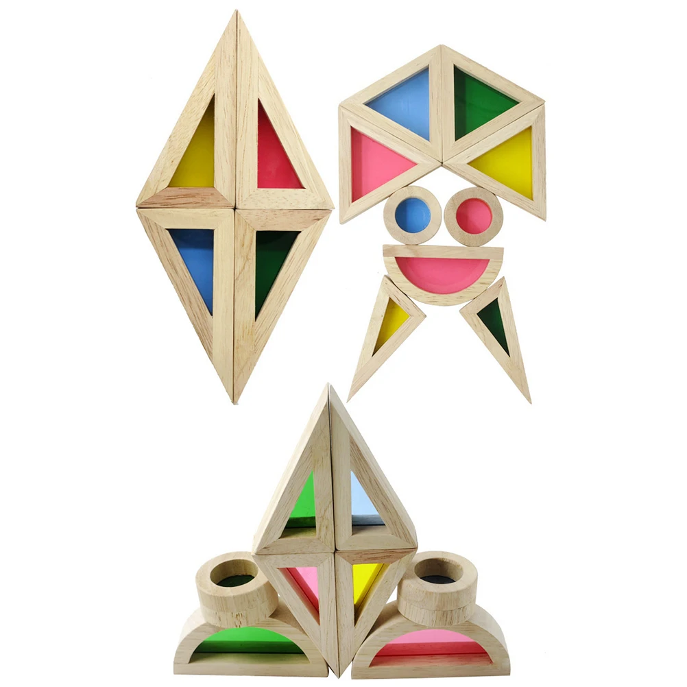 24pcs Creative Acrylic Rainbow Educational Toy Tower Pile Children Kids Wooden Assemblage Building Block Montessori Toy
24pcs Creative Acrylic Rainbow Educational Toy Tower Pile Children Kids Wooden Assemblage Building Block Montessori Toy