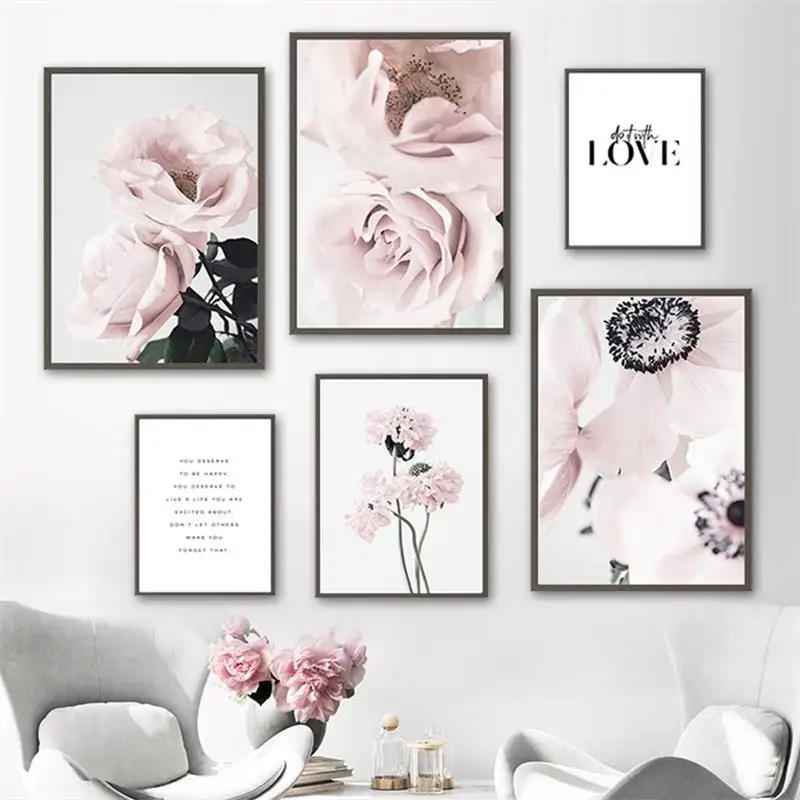 Scandinavian Pink Rose Flower Quote Wall Art Canvas Painting Nordic Posters And Prints Wall Pictures For Living Room Home Decor
Scandinavian Pink Rose Flower Quote Wall Art Canvas Painting Nordic Posters And Prints Wall Pictures For Living Room Home Decor