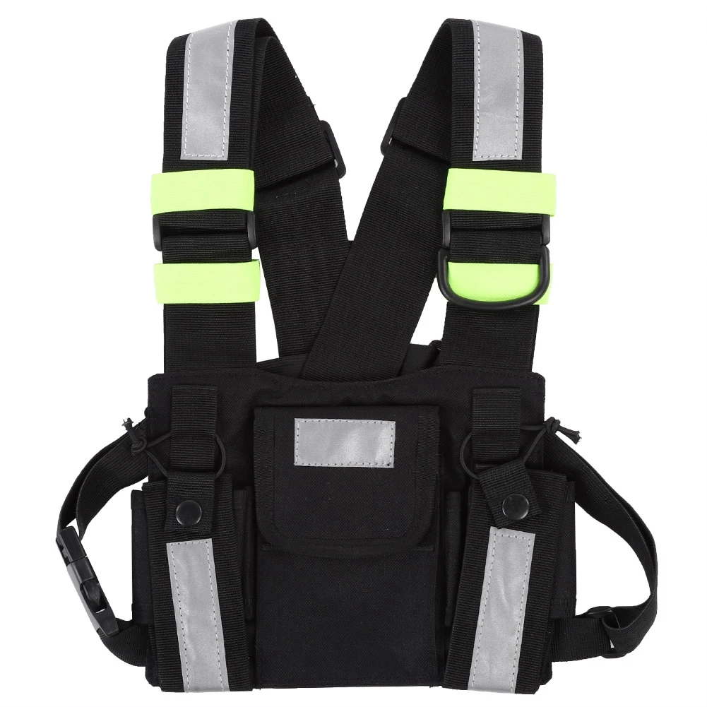 Yellow Reflective TYT Radio Tactical Harness Front Pack Vest Chest Bag Pouch For Walkie Talkie
Yellow Reflective TYT Radio Tactical Harness Front Pack Vest Chest Bag Pouch For Walkie Talkie