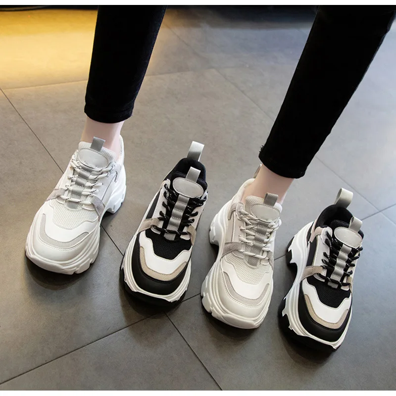 2021 Women's Chunky Sneakers Thick Platform Vulcanize Shoes Fashion Breathable Casual Running Shoe For Woman Zapatos De Mujer
2021 Women's Chunky Sneakers Thick Platform Vulcanize Shoes Fashion Breathable Casual Running Shoe For Woman Zapatos De Mujer