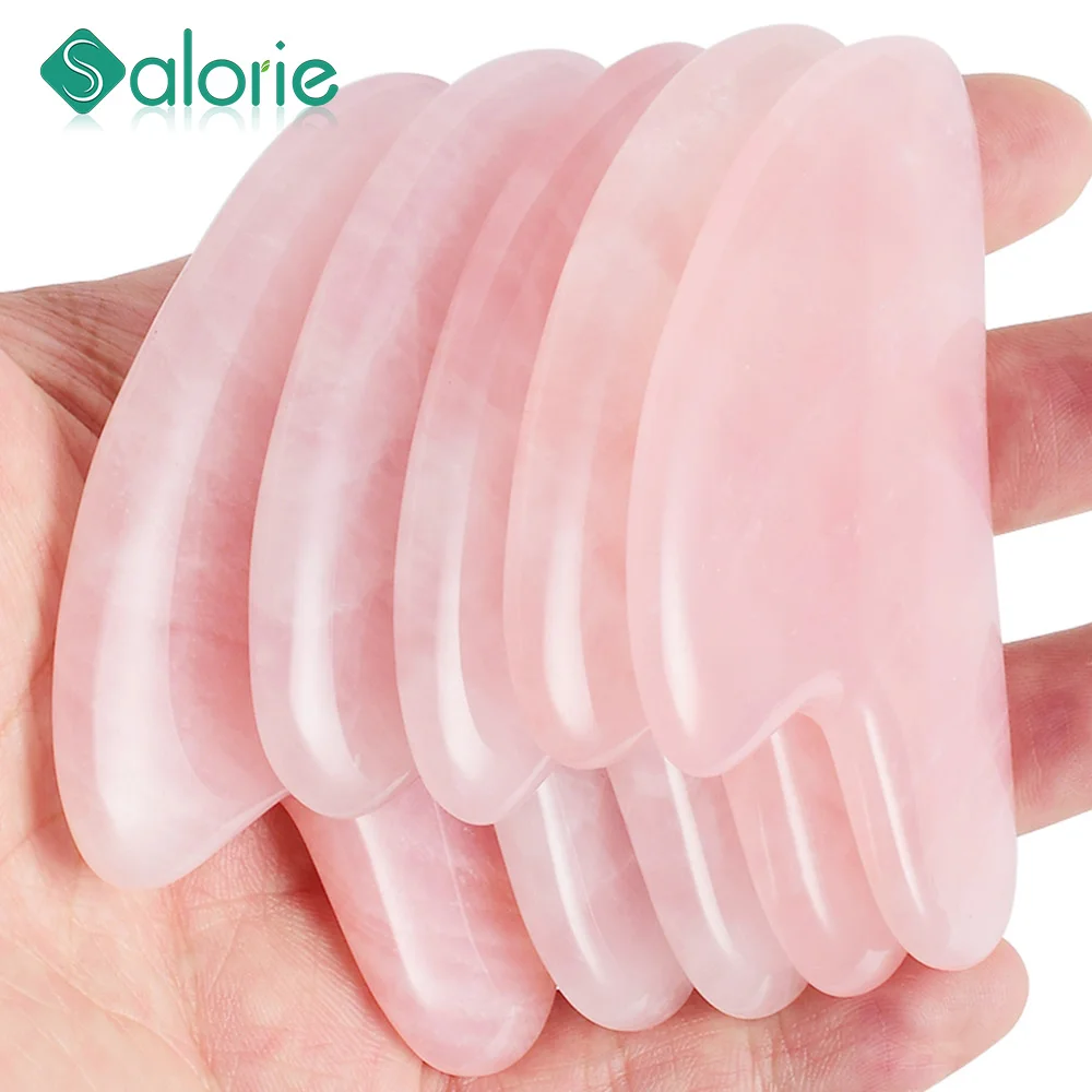 Natural Jade Gua Sha Stone Board Massage Rose Quartz Guasha Plate Jade Face Massager Scrapers Tools for Face Neck Back Body 
Natural Jade Gua Sha Stone Board Massage Rose Quartz Guasha Plate Jade Face Massager Scrapers Tools for Face Neck Back Body