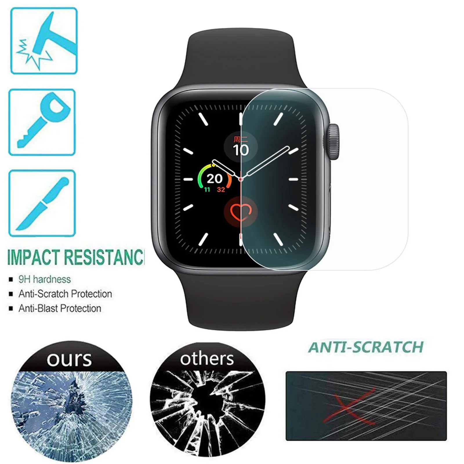 Full Screen Protector Film For Iwatch Se Replacement Accessories Screen Film Series Explosion Proof Tpu Protective Film (44mm)
Full Screen Protector Film For Iwatch Se Replacement Accessories Screen Film Series Explosion Proof Tpu Protective Film (44mm)
