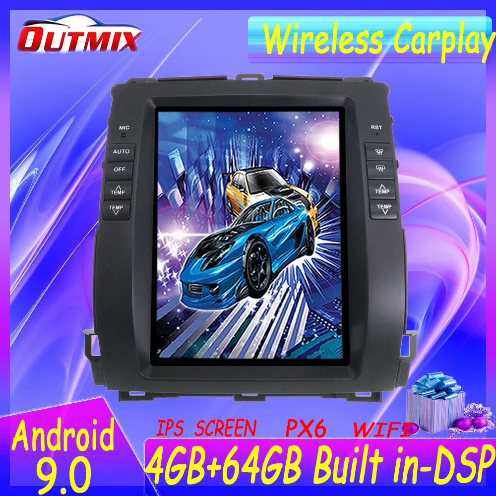 Tesla 10.4" Android 9 PX6 4G 64GB Car Player For Toyota Prado 2002-2009 Car GPS Navi CarPlay Head Unit DSP Stereo
Tesla 10.4" Android 9 PX6 4G 64GB Car Player For Toyota Prado 2002-2009 Car GPS Navi CarPlay Head Unit DSP Stereo