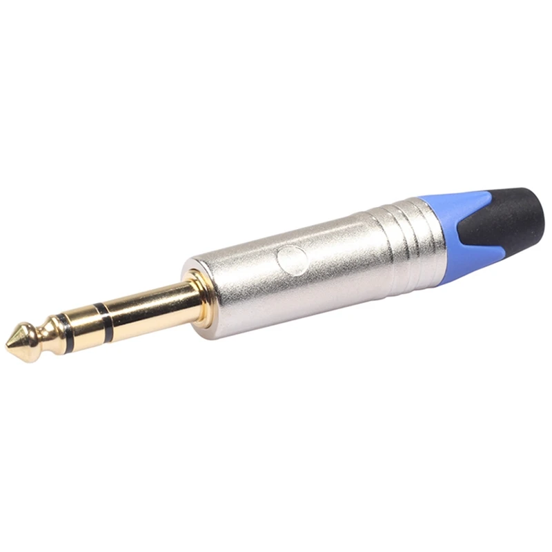 Gold-Plated Plug Zinc Alloy Shell 6.35mm Stereo Welding Plug for Electric Guitar Microphone Cable
Gold-Plated Plug Zinc Alloy Shell 6.35mm Stereo Welding Plug for Electric Guitar Microphone Cable