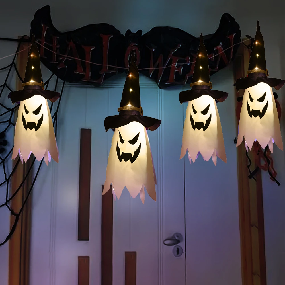 Halloween LED Flashing Light Gypsophila Ghost Festival Glowing Wizard Ghost Hat Lamp Horror Ghost Festival Hanging Lantern
Halloween LED Flashing Light Gypsophila Ghost Festival Glowing Wizard Ghost Hat Lamp Horror Ghost Festival Hanging Lantern