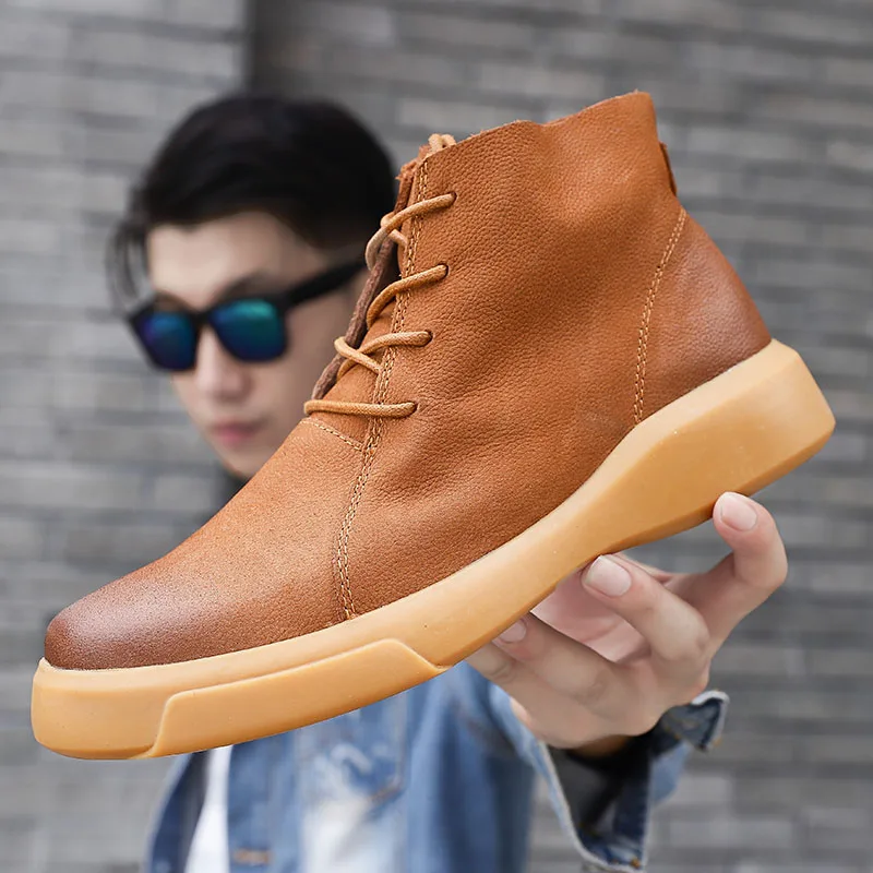 Men's Boots Leisure Shoes Men Casual Leather Botas For Genuine Sapatos Fashion 2020 Sneakers Black Boots
Men's Boots Leisure Shoes Men Casual Leather Botas For Genuine Sapatos Fashion 2020 Sneakers Black Boots