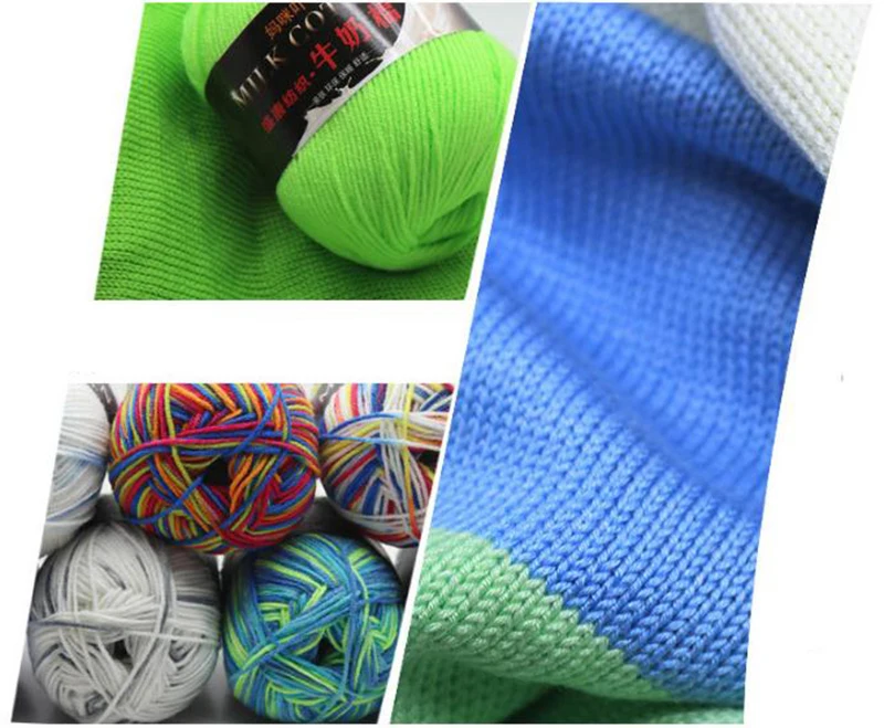 Baby Knitting Crochet Wool Super Soft Sweet Milk Cotton Yarn Thick Yarn Autumn Winter Knitting Scarf DIY Accessory 50g/1Roll
Baby Knitting Crochet Wool Super Soft Sweet Milk Cotton Yarn Thick Yarn Autumn Winter Knitting Scarf DIY Accessory 50g/1Roll