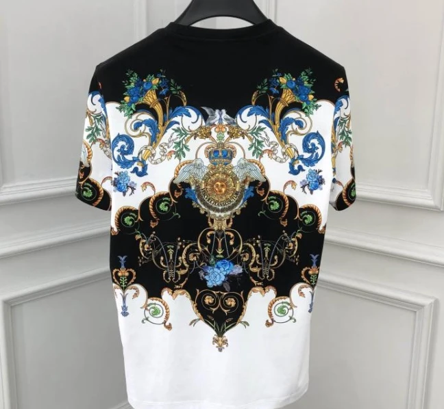 2021 spring new fashion brand arrival crown print tee t shirt short sleeve dsigner cotton luxury for men
2021 spring new fashion brand arrival crown print tee t shirt short sleeve dsigner cotton luxury for men
