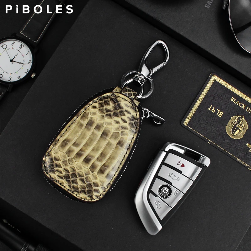 Genuine Leather Car Smart Key Case Protection Cover Python Leather Key Wallets Housekeeper Holder Keychain Pouch Waist Padlock
Genuine Leather Car Smart Key Case Protection Cover Python Leather Key Wallets Housekeeper Holder Keychain Pouch Waist Padlock