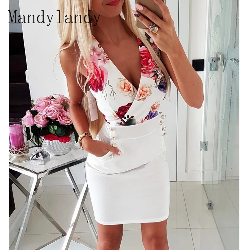 Весенне-летнее сексуальное облегающее платье Mandylandy с цветочным принтом, женское повседневное мини-платье с коротким рукавом и V-образным вы...
Весенне-летнее сексуальное облегающее платье Mandylandy с цветочным принтом, женское повседневное мини-платье с коротким рукавом и V-образным вы...