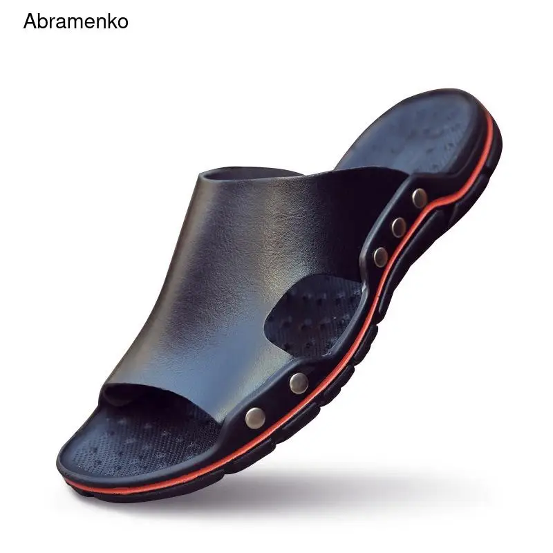 Genuine Cow Leather Slippers Couple Outdoor Non-slip Men Women Home Fashion Casual Single Shoes PVC Soft Soles Spring Summer
Genuine Cow Leather Slippers Couple Outdoor Non-slip Men Women Home Fashion Casual Single Shoes PVC Soft Soles Spring Summer