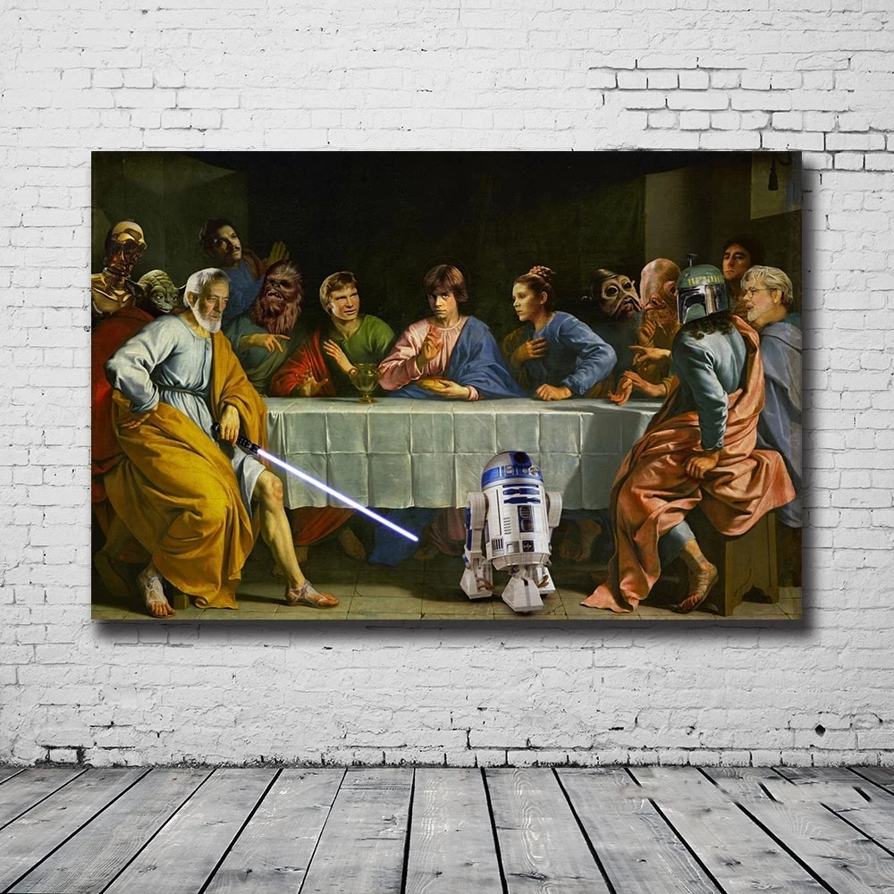 Classic Star Wars Last Supper Poster Creative Anime Figure Painting Famous Wall Art Canvas Print Picture Living Room Home Decor
Classic Star Wars Last Supper Poster Creative Anime Figure Painting Famous Wall Art Canvas Print Picture Living Room Home Decor