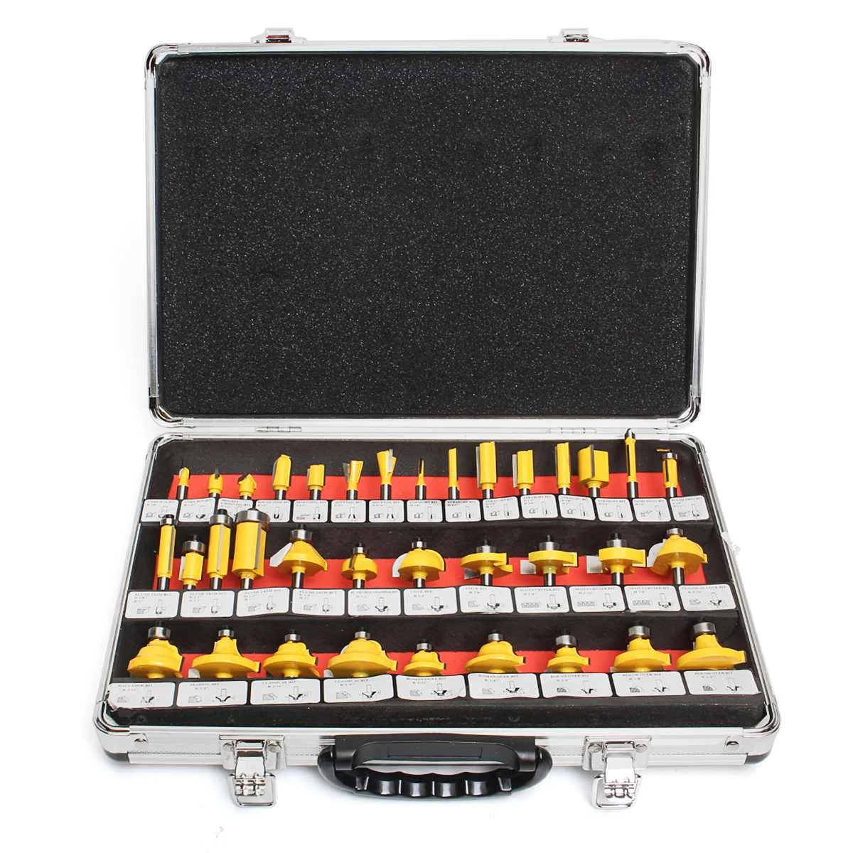 35pcs 1/4 Wood Milling Cutter Shank Router Bit Set Tungsten Carbide Woodworking Milling Cutter Rotary Cutting Kit Tool
35pcs 1/4 Wood Milling Cutter Shank Router Bit Set Tungsten Carbide Woodworking Milling Cutter Rotary Cutting Kit Tool